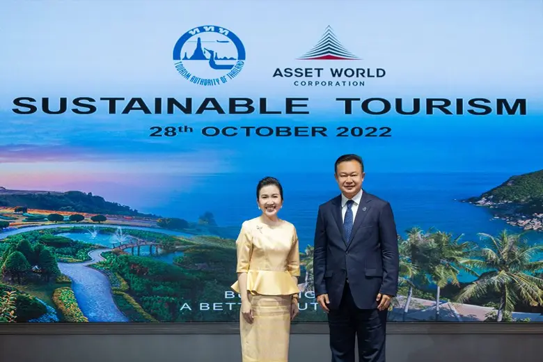"ททท." ผนึก "แอสเสท เวิรด์ คอร์ปอเรชั่น" และพันธมิตร เดินหน้าขับเคลื่อนอุตสาหกรรมท่องเที่ยวยั่งยืน  พร้อมชูประเทศไทยก้าวสู่การเป็น "จุดหมายปลายทางการท่องเที่ยวยั่งยืนระดับโลก"