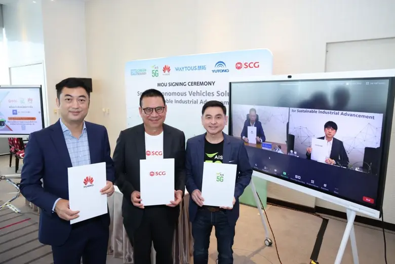 SCG-AIS 5G-Huawei develop autonomous vehicle systems powered by 5G Remote control