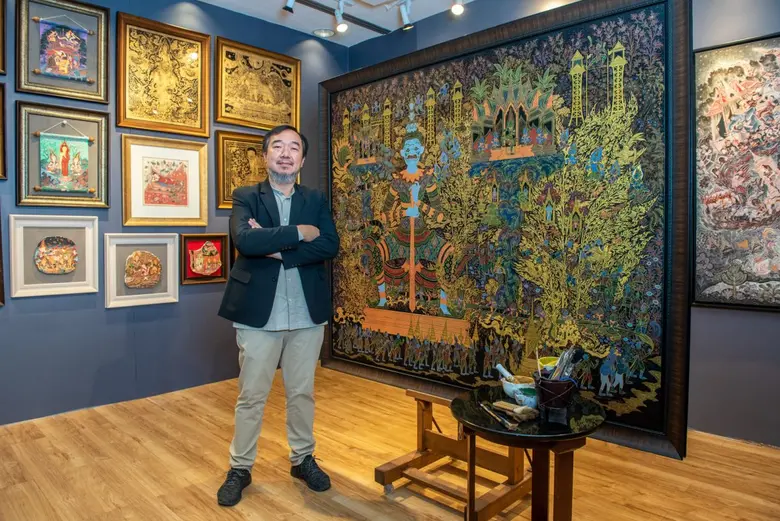 "ART IN RESONANCE" ที่โรงแรมเพนนินซูลา กรุงเทพฯ นำเสนอนิทรรศการ 'สติ' ผลงานจากจิตรกรไทย รองศาสตราจารย์นิโรจน์ จรุงจิตวิทวัส