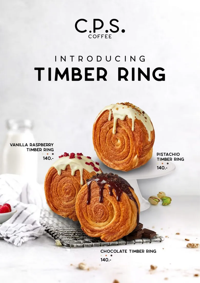 C.P.S. COFFEE Introduces "Timber Ring" Croissant  Available in Three Wonderful Flavors