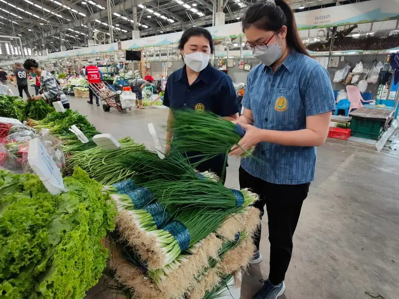 มนัญญา ห่วงใยผู้บริโภคสั่งกรมวิชาการเกษตรตรวจสอบคราบสารสีฟ้าในต้นหอม