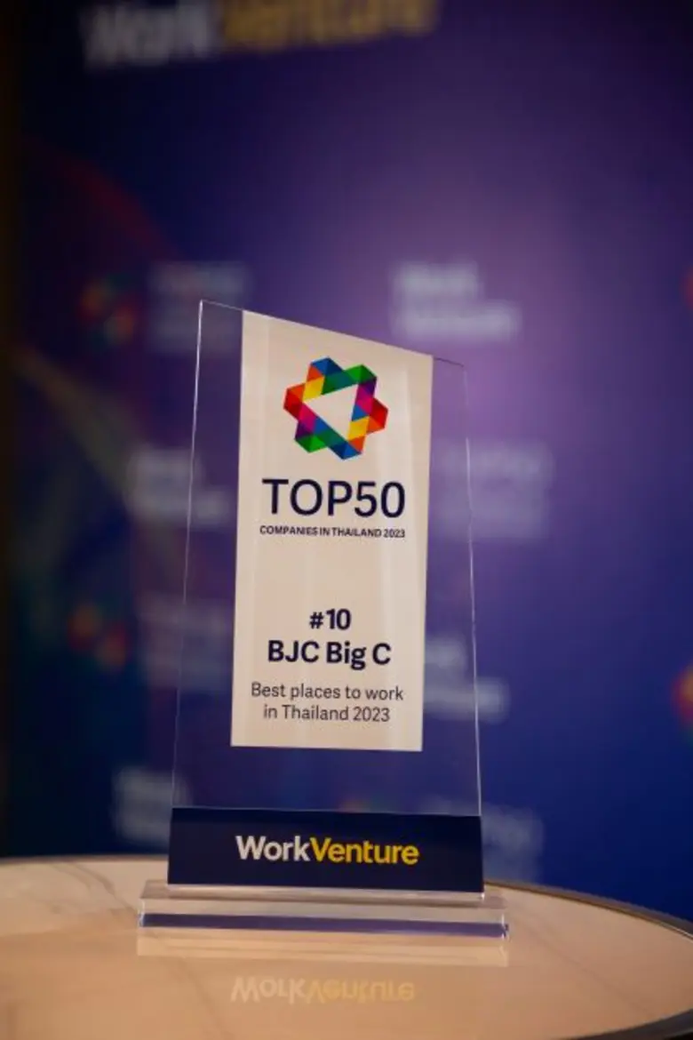 กลุ่มบีเจซี บิ๊กซี รับรางวัล Top 10 บริษัทในฝันคนรุ่นใหม่ปี 2566 ต่อเนื่องปีที่ 2