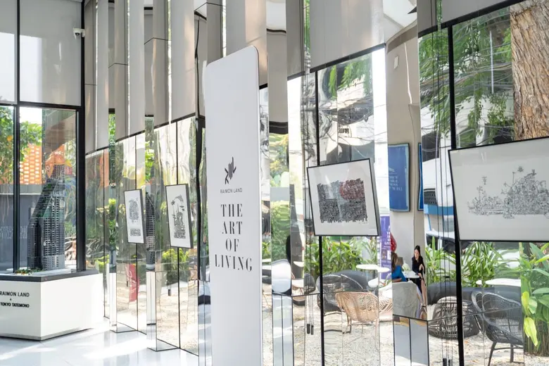 Raimon Land displays the work of young Thai artists TinTin and TiTo, aged 12 and 7 at The Art of Living