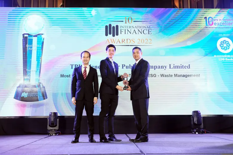 บมจ.ทีพีไอ โพลีน เพาเวอร์ คว้ารางวัล จากองค์กร International Finance Magazine (IFM) ของสหราชอาณาจักร
