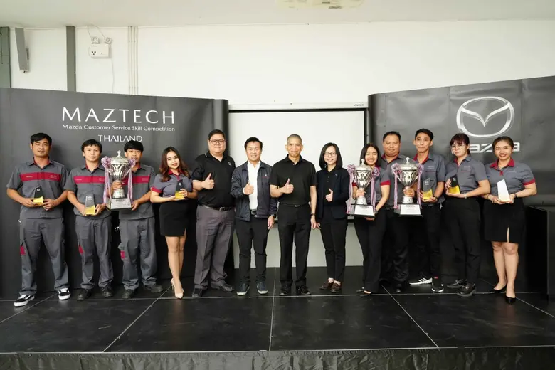 Mazda held Mazda customer service skill competition to seek for best technician and service staff in Thailand as representatives for international competition