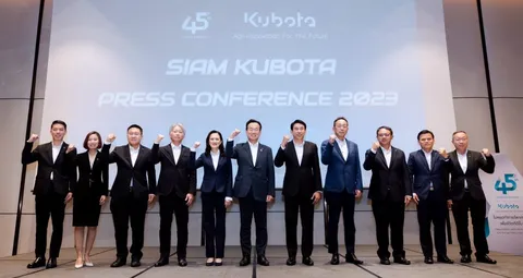 45 ปี สยามคูโบต้า เปิดวิสัยทัศน์เดินหน้าสู่การพัฒนานวัตกรรมเน้นความรับผิดชอบต่อสังคม พร้อมปักหมุดหนุนภาคการเกษตรให้เป็น NET ZERO ในทุกมิติ