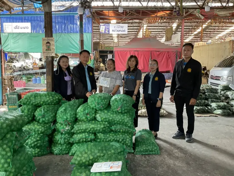 กรมการค้าภายใน เชื่อมโยงมะนาวตลาดกลางผักและผลไม้ เปิดจุดจำหน่ายมะนาวราคาส่ง จ.ขอนแก่น