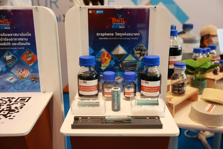 สจล. หนุนนวัตกรรมไทยสู่ระดับโลก เตรียมจัดงาน KMITL INNOVATION EXPO 2023 วันที่ 27-29 เมย.นี้ โชว์พลังสิ่งประดิษฐ์ฝีมือคนไทย 1,111 ชิ้น เผยโฉม 'แบตเตอรี่กราฟีน' ครั้งแรกในประเทศไทย