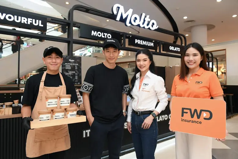 FWD ประกันชีวิต จับมือ Molto สร้าง Brand Experience สุดปัง พร้อมชวนลิ้มลองไอศกรีมรสชาติพิเศษ Som Jeed &amp; Choc Chip ถึงสิ้นเดือนมี.ค.นี้