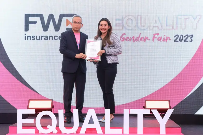 FWD ประกันชีวิต รับประกาศเกียรติคุณ องค์กรตัวอย่างด้านการส่งเสริมความเท่าเทียมระหว่างเพศ