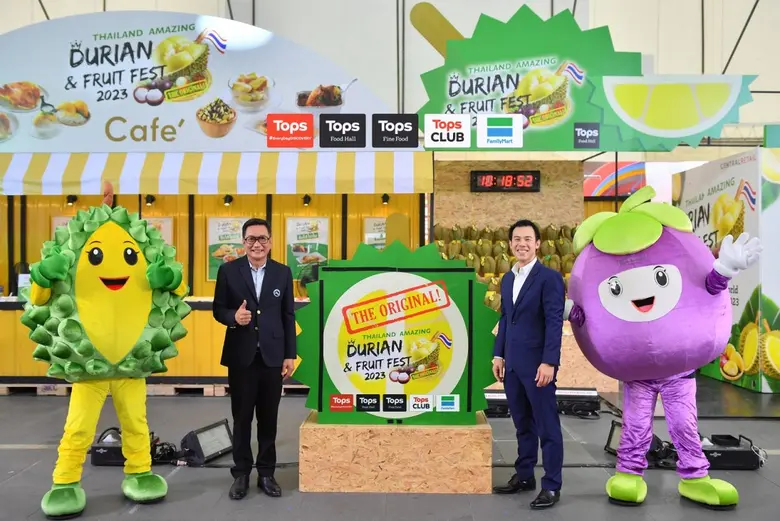 Tops, Thailand's original Monthong durian buffet, invites all to discover the charm of tropical fruits at 'Thailand Amazing Durian & Fruit Fest 2023' aiming at generating income for Thai fruit farmers