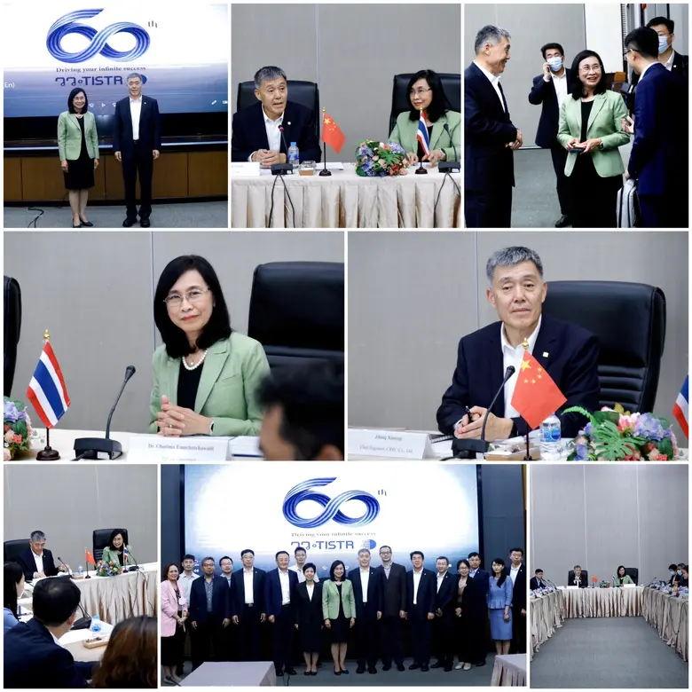 วว./CRRC Co., Ltd. และตัวแทนมหาวิทยาลัย ประเทศสาธารณรัฐประชาชนจีน หารือแผนการพัฒนา Belt &amp; Road Joint Lab ร่วมยกระดับระบบขนส่งทางราง
