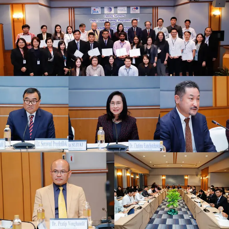 วว./สวทช. มอบประกาศนียบัตร เนื่องในพิธีปิดการอบรมเชิงปฏิบัติการ Renewable Energy Technologies and Knowledge Transfer for Strengthening and achieving ASEAN's Sustainable Development Goals
