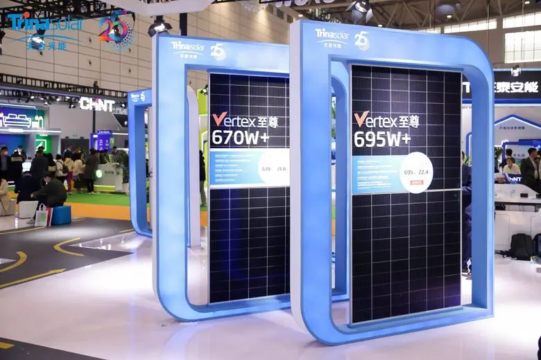 ข้อมูลจากงาน SNEC เผยผู้ผลิตทั่วโลกเกาะติดเทรนด์โมดูล 600W+ โดยมี "ทรินา โซลาร์" เป็นผู้นำโมดูล n-type กำลังการผลิตไฟฟ้าสูง