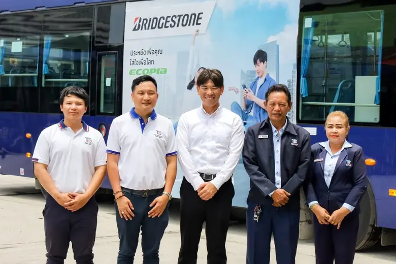 Bridgestone Provides Tires for Thai Smile Bus's Electric Buses Enhancing a Sustainable Electric Vehicle Society in Thailand