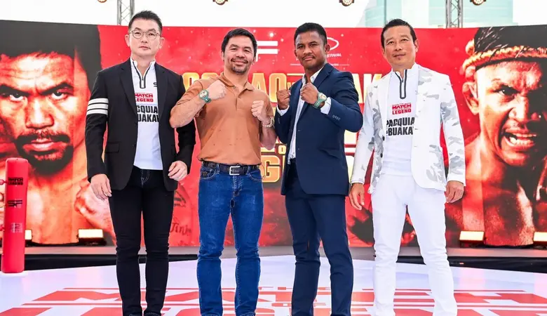 เฟรชแอร์ เฟสติวัล เตรียมระเบิดโคตรมวย "THE MATCH OF LEGEND" การปะทะของ 2 ตำนานนักชกระดับโลกแมนนี่ ปาเกียว - บัวขาว บัญชาเมฆ