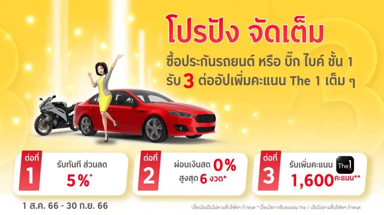 "กรุงศรี ออโต้ โบรคเกอร์" ส่งแคมเปญพิเศษประกันภัยรถ จัดเต็ม 3 ต่อ "ลด-ผ่อน-รับ"