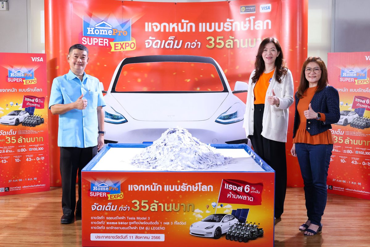 โฮมโปร จับรางวัลจากแคมเปญ "HomePro SUPER EXPO" มอบโชคกว่า 35 ล้านบาท