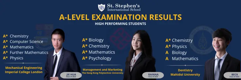 นักเรียนโรงเรียนนานาชาติเซนต์สตีเฟ่นส์ (กรุงเทพฯ) ทำคะแนนสอบ IGCSE, AS และ A Level ที่ยอดเยี่ยม!