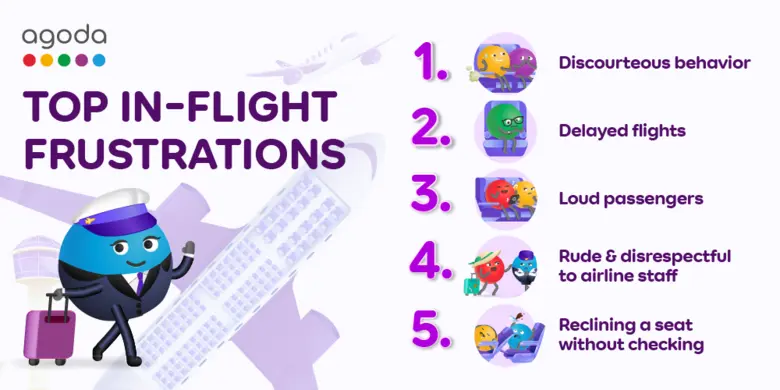 Agoda Reveals In-Flight Frustrations