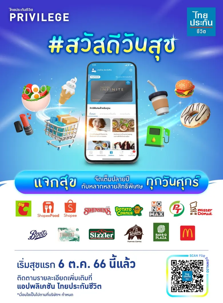 ไทยประกันชีวิตส่งแคมเปญ #สวัสดีวันสุข เอาใจลูกค้าส่งท้ายปี