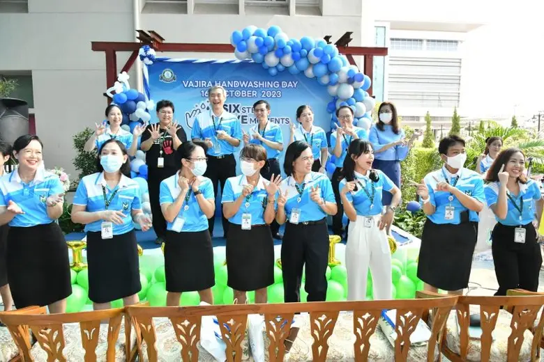 วชิรพยาบาล จัดกิจกรรมโครงการ Vajira Hand Washing Day "Six steps Five Moments" เนื่องในวันล้างมือโลก
