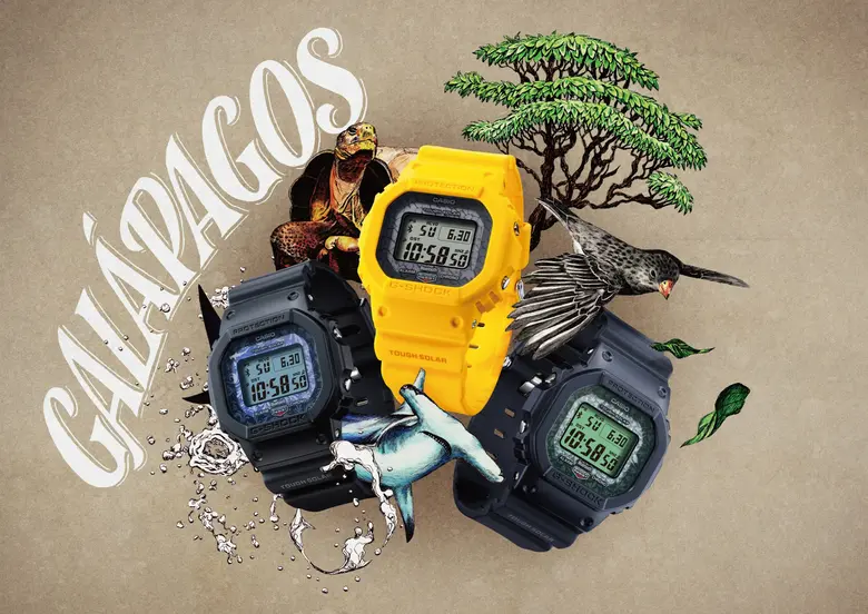 คาสิโอจับมือมูลนิธิชาร์ลส์ ดาร์วิน เตรียมเปิดตัวนาฬิกา G-SHOCK รุ่นใหม่