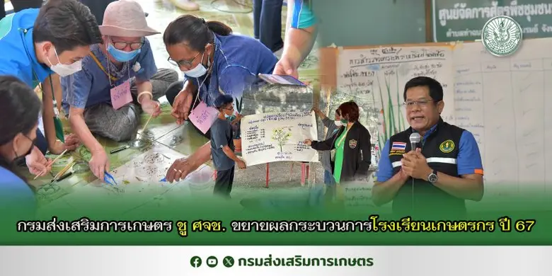กรมส่งเสริมการเกษตร ชู ศจช. ขยายผลกระบวนการโรงเรียนเกษตรกร ปี 67