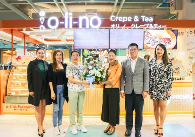 พาราไดซ์ พาร์ค ต้อนรับ ร้านเครปสไตล์โมเดิร์นมีหลากหลายเมนู O-li-no Crepe &amp; Tea