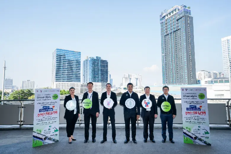 BTS Group joins forces with BMA to support the 'This Car Reduces PM2.5 Dust'