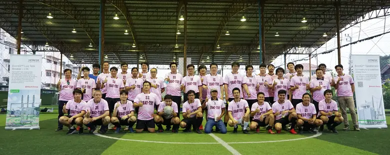 Thrilling moment on Football Match between Hitachi Energy vs EGAT