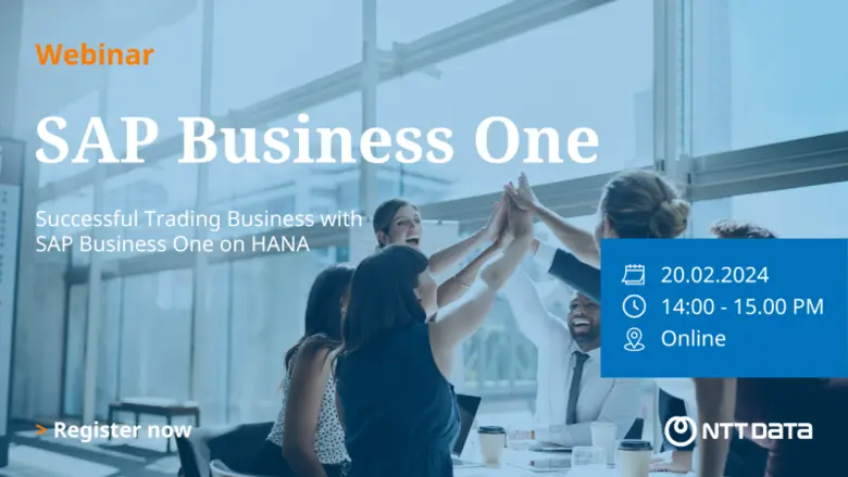 NDBS Thailand เชิญร่วมงานสัมมนาออนไลน์ฟรีในหัวข้อ "Successful Trading Business with SAP Business One on HANA" วันอังคารที่ 20 กุมภาพันธ์ 2567