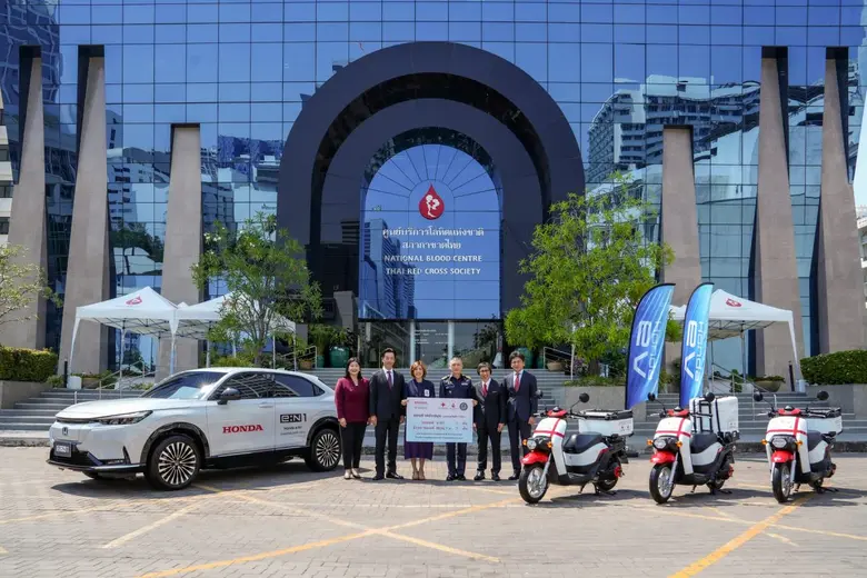 Honda Supports 100% Electric Vehicles for Charity Including "Honda e:N1" and "Honda BENLY e:" for Thai Red Cross Society's Public Benefit Activities