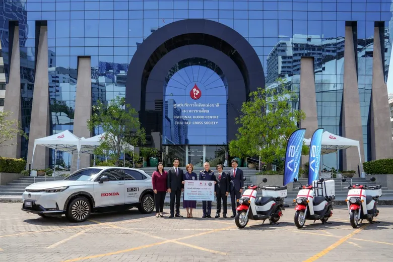 Honda Supports 100% Electric Vehicles for Charity Including "Honda e:N1" and "Honda BENLY e:" for Thai Red Cross Society's Public Benefit Activities