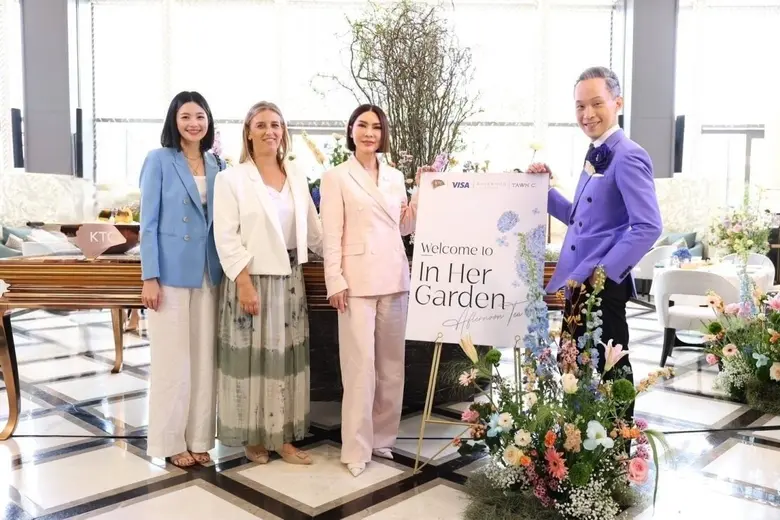 KTC Partners with Visa International (Thailand) and Rosewood Hotel Bangkok to Introduce the "In Her Garden" Afternoon Tea Set Inspired by TAWN C.