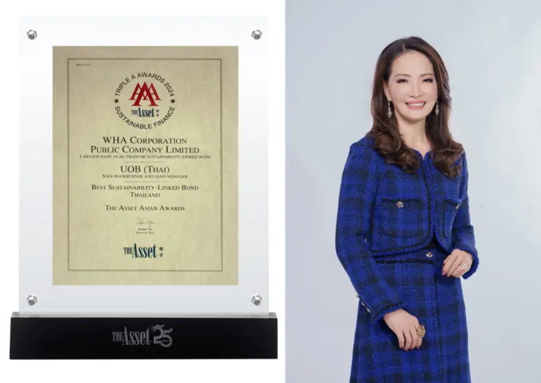 ดับบลิวเอชเอ คว้ารางวัล Best Sustainability-Linked Bond in Thailand จาก The Asset Triple A Sustainable Finance Awards 2024
