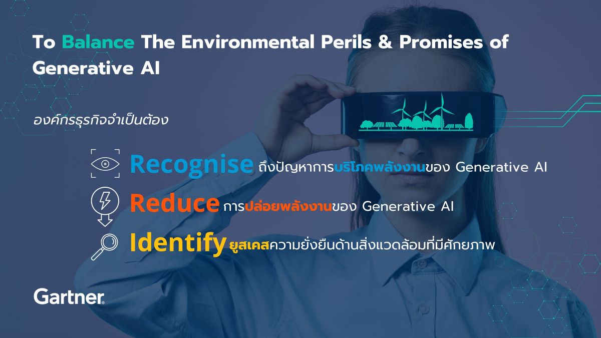 แนวทางสร้างสมดุลระหว่าง "อันตรายต่อสิ่งแวดล้อม" และ "คำมั่นสัญญาของ Generative AI"