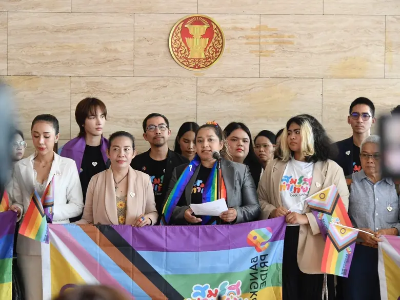 Naruemit Pride organizes a major rally to celebrate the LGBTQIAN+ community and the passage of the "Marriage Equality bill"