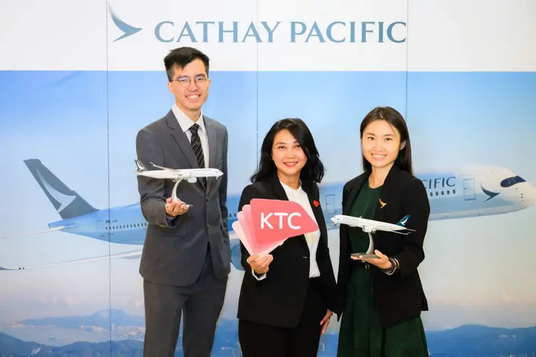 KTC Strengthens Loyalty Points Leadership with Airline Network Expansion and Cathay Partnership: Transfer KTC FOREVER Points to Asia Miles for Flights, Products and Services from over 800 Global Partners