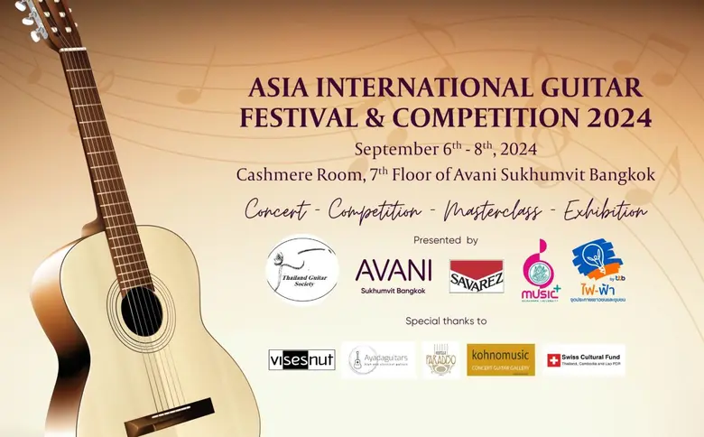Asia International Guitar Festival &amp; Competition 2024 at Avani Sukhumvit Bangkok Hotel