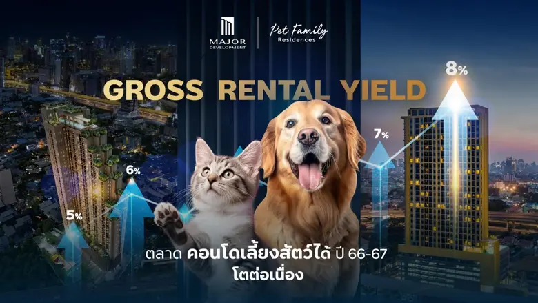 Major Development unveils Steady Growth in Gross Rental Yield of Pet-Friendly Condominiums