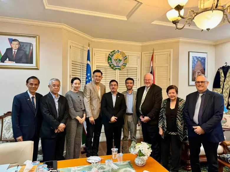 กงสุลใหญ่สาธารณรัฐอุซเบกิสถานต้อนรับคณะผู้นำธุรกิจระหว่างประเทศ ณ สถานกงสุลใหญ่ สาธารณรัฐอุซเบกิสถาน กรุงเทพฯ