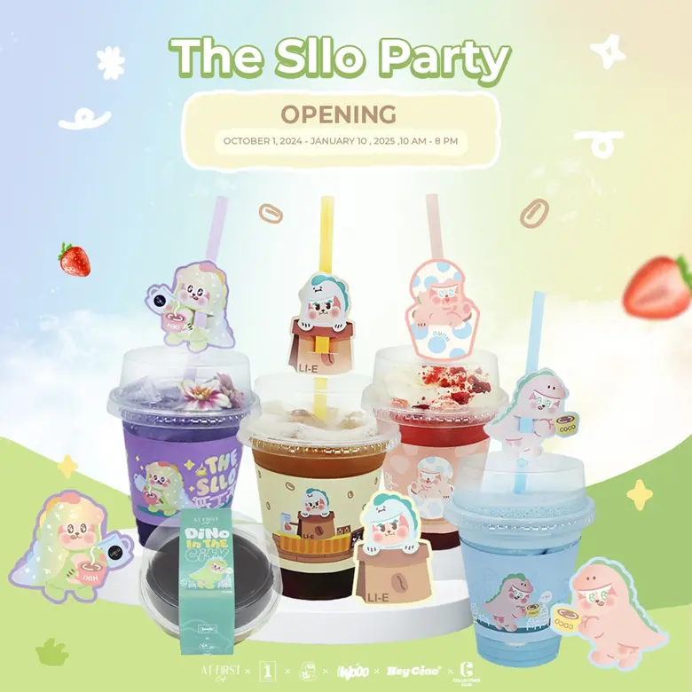 AT FIRST X THE SLLO pop-up Cafe พบกับเมนูเครื่องดื่มและขนมสุดคิ้วท์ได้แล้ววันนี้