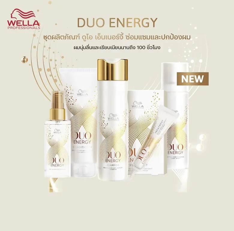 WELLA DUO ENERGY ผลิตภัณฑ์บำรุงและฟื้นฟูเส้นผมที่อ่อนแอ