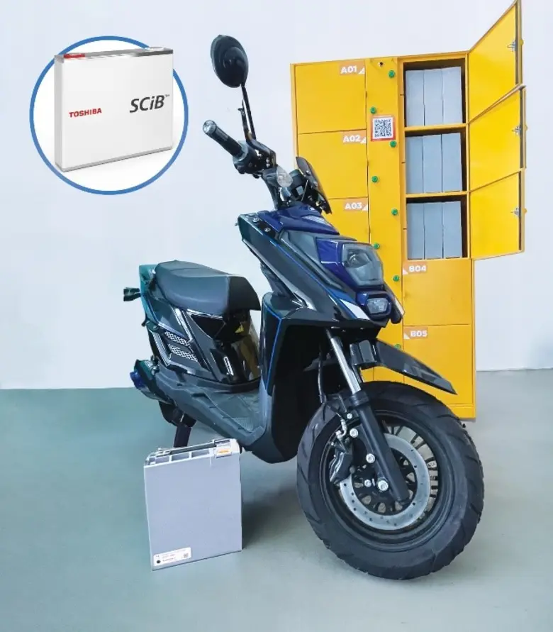 Toshiba and Naturenix Launch Demonstration Test of Battery Subscription Service for Electric Motorcycle Taxis in Bangkok
