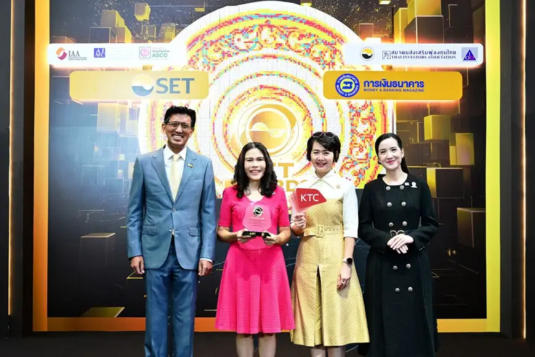 KTC Wins Outstanding Performance Award at SET Awards 2024 for Companies with Over 100 Billion Baht of Market Capitalization