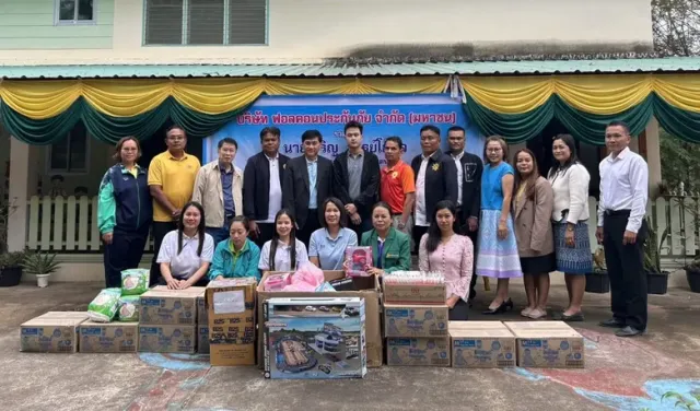 ฟอลคอนประกันภัยร่วมกับพนักงาน ลงพื้นที่ จ. ชัยภูมิ สนับสนุนการศึกษา-สาธารณสุข ตามนโยบาย ESG ของบริษัท