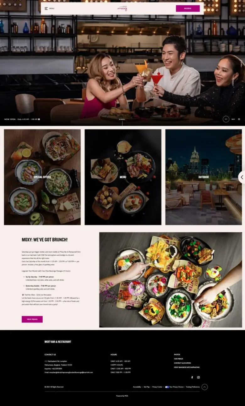 Moxy Bangkok Ratchaprasong Unveils New Restaurant & Bar Website, Plus Marriott Bonvoy Members Enjoy 10% Off Stays and Events