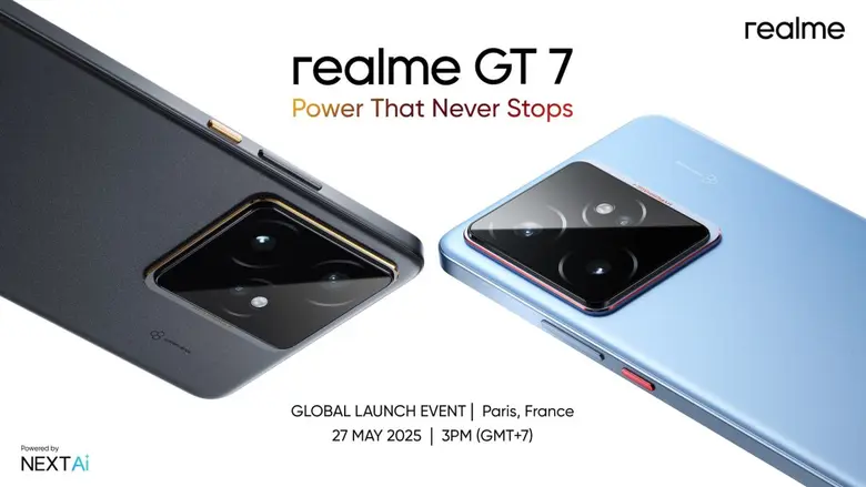 Power That Never Stops! เตรียมเปิดตัว realme GT 7 Series สร้างนิยามใหม่ของ Flagship Killer 2025 ครั้งแรกในโลก 27 พฤษภาคมนี้ที่กรุงปารีส