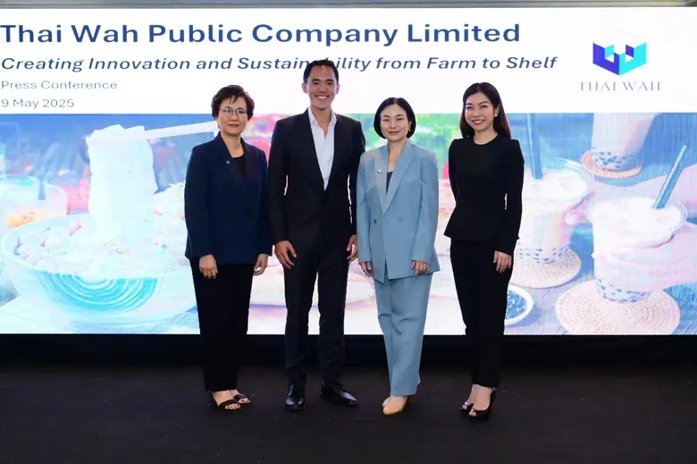 "ไทยวา กรุ๊ป" แถลงผลประกอบการไตรมาส 1 ปี 2568 กำไรจากการดำเนินงานหลักโต 50% สอดรับแผนทรานสฟอร์มองค์กร "Thai Wah 2030"